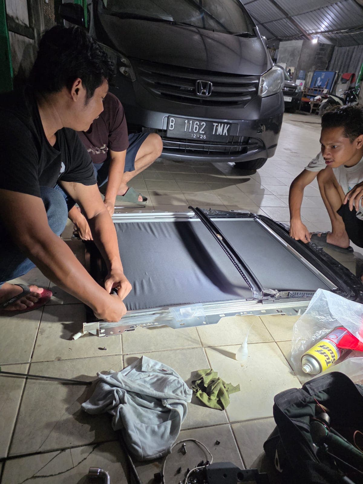 Bongkar Mekanik Pintu Geser Alphard